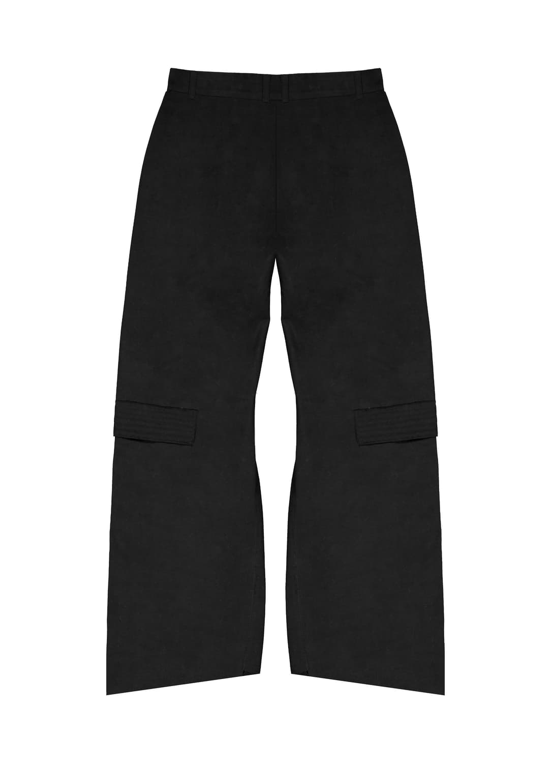 [착용 1회] YYYY 패디드 스티치 플레어 팬츠 블랙 상품이미지4