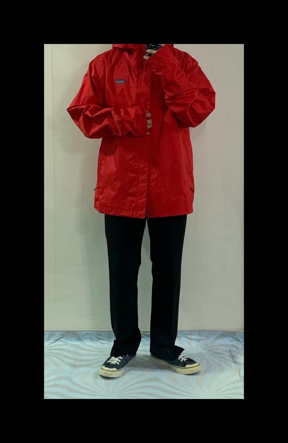 파타고니아 레드 바람막이(정품) 상품이미지2