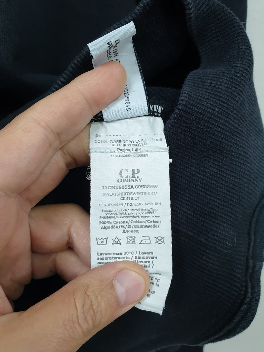 [L/100/정품] cp컴퍼니 렌즈와펜 맨투맨 상품이미지6