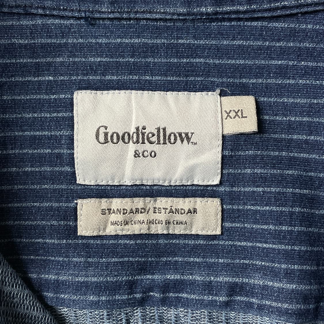 GOODFELLOW & CO 빈티지 스트라이프 데님 셔츠 A00630 상품이미지9