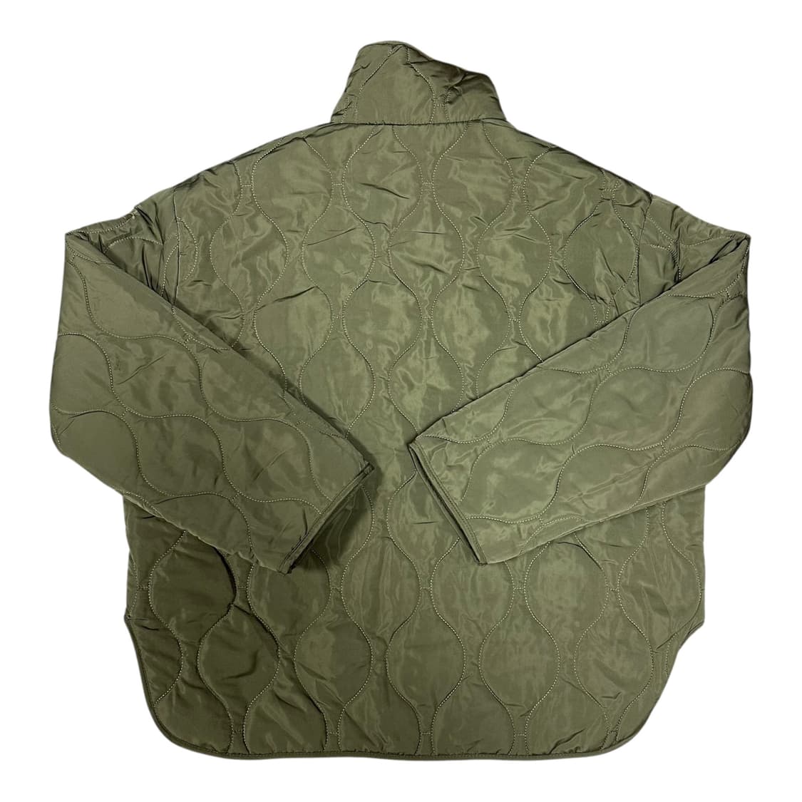 ✨ (바배) 카키 깔깔이 누빔 패딩  상품이미지2