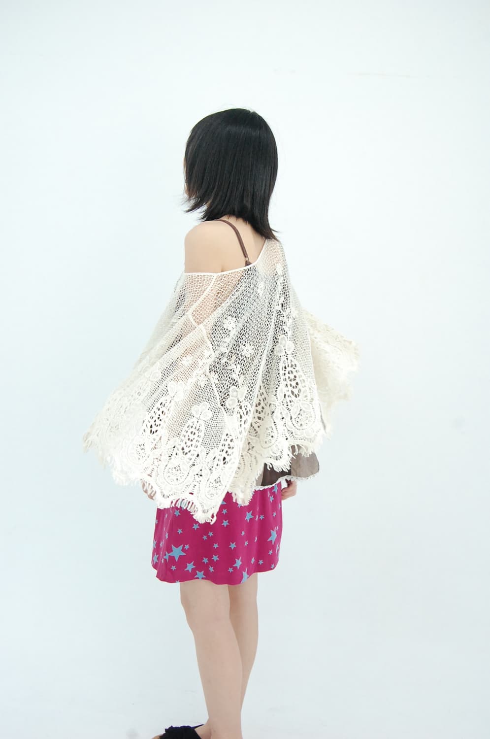 Cotton corchet cape 상품이미지1