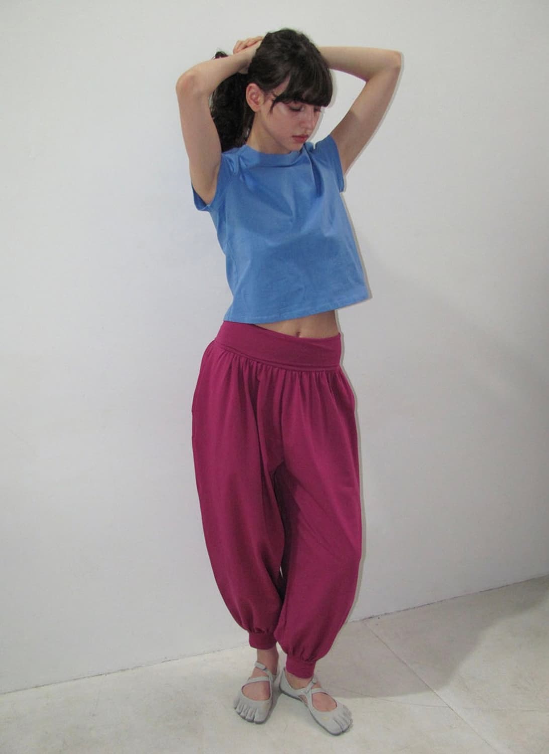 파르티멘토우먼 요가바지 포도색 상품이미지1