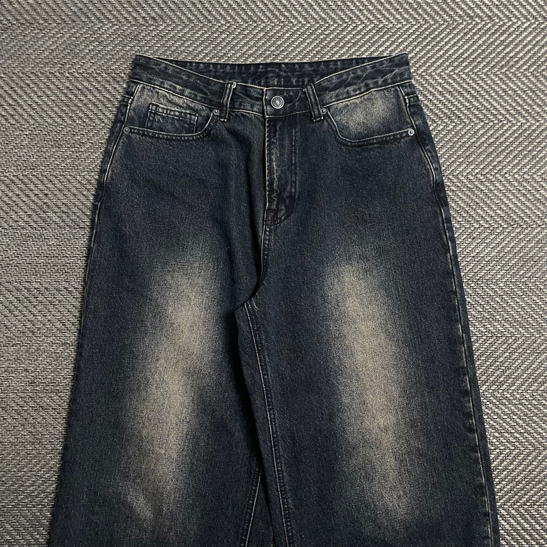 빈티지 와이드 워싱 데님 팬츠o 5331 상품이미지3