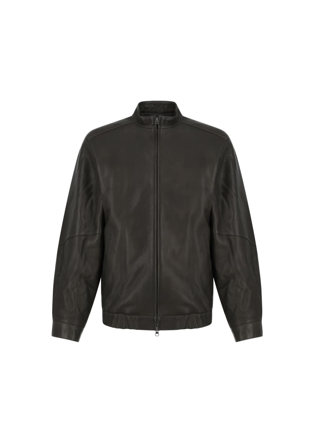 아모멘토 25fw 램스킨 레더 블루종 상품이미지1