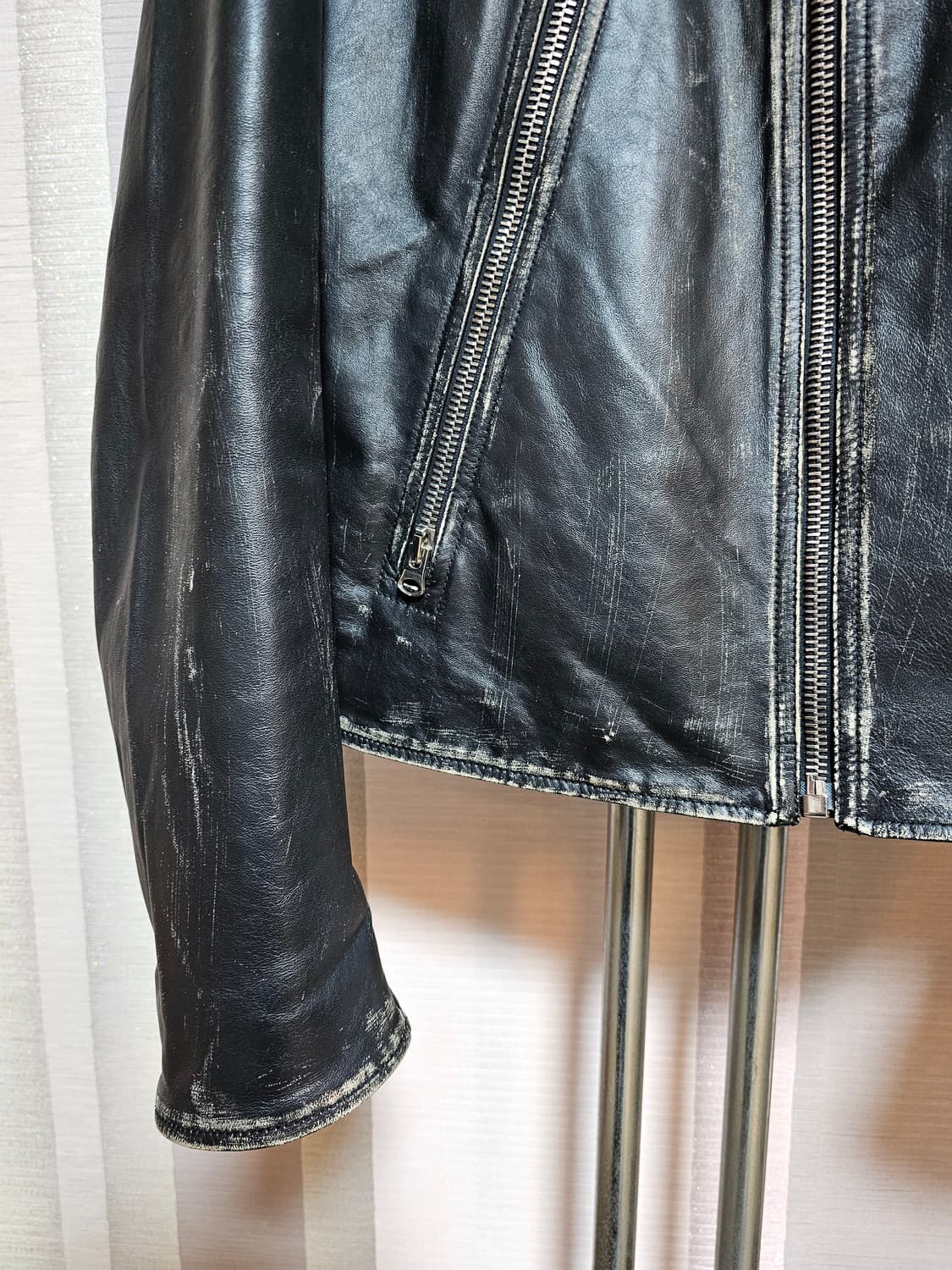 MM6 메종 마르지엘라 5zip 라이더 자켓 상품이미지4