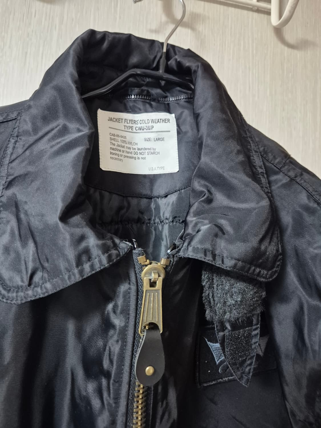 VTG 빈티지 미공군 복각 ma-1 플라이트 자켓 라지 상품이미지3