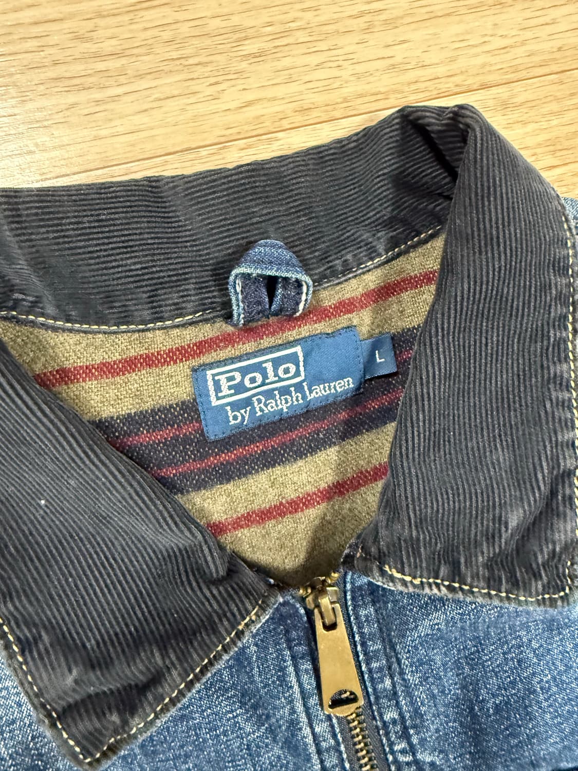 폴로 랄프로렌 40‘s Lee 191j  모티브 블랭킷 데님 자켓 상품이미지2