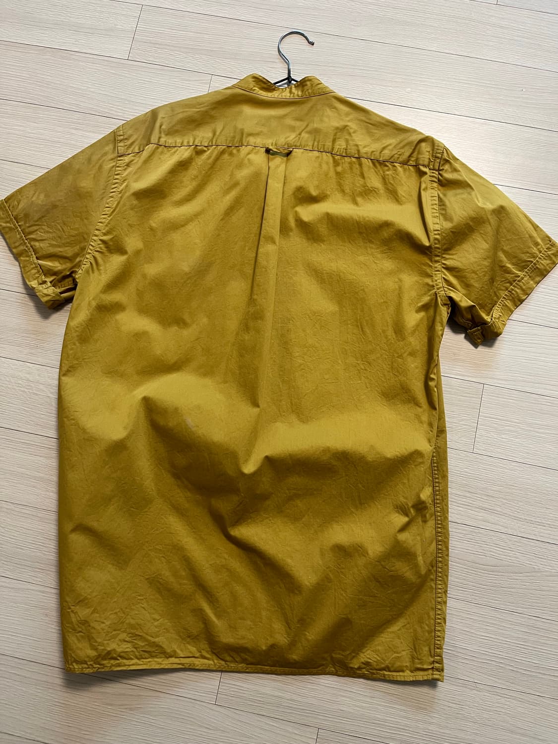 자라 남성 반팔 셔츠 L 겨자색 상품이미지2