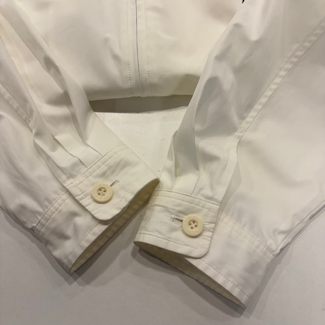 [110] YSL 입생로랑 체크 카라 화이트 자켓 B546 상품이미지6