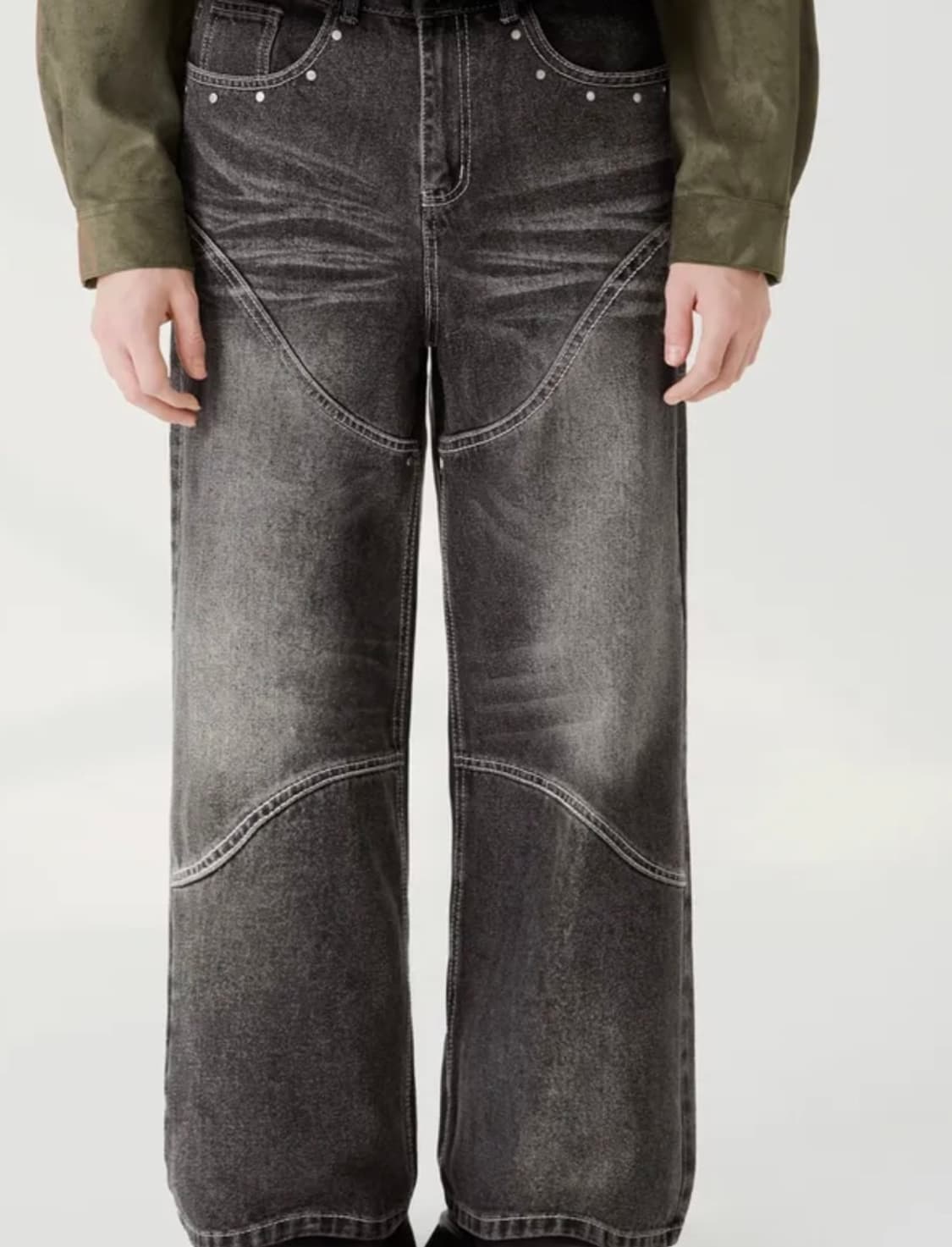 흑청 데님 팬츠 (배송비포함) 상품이미지3