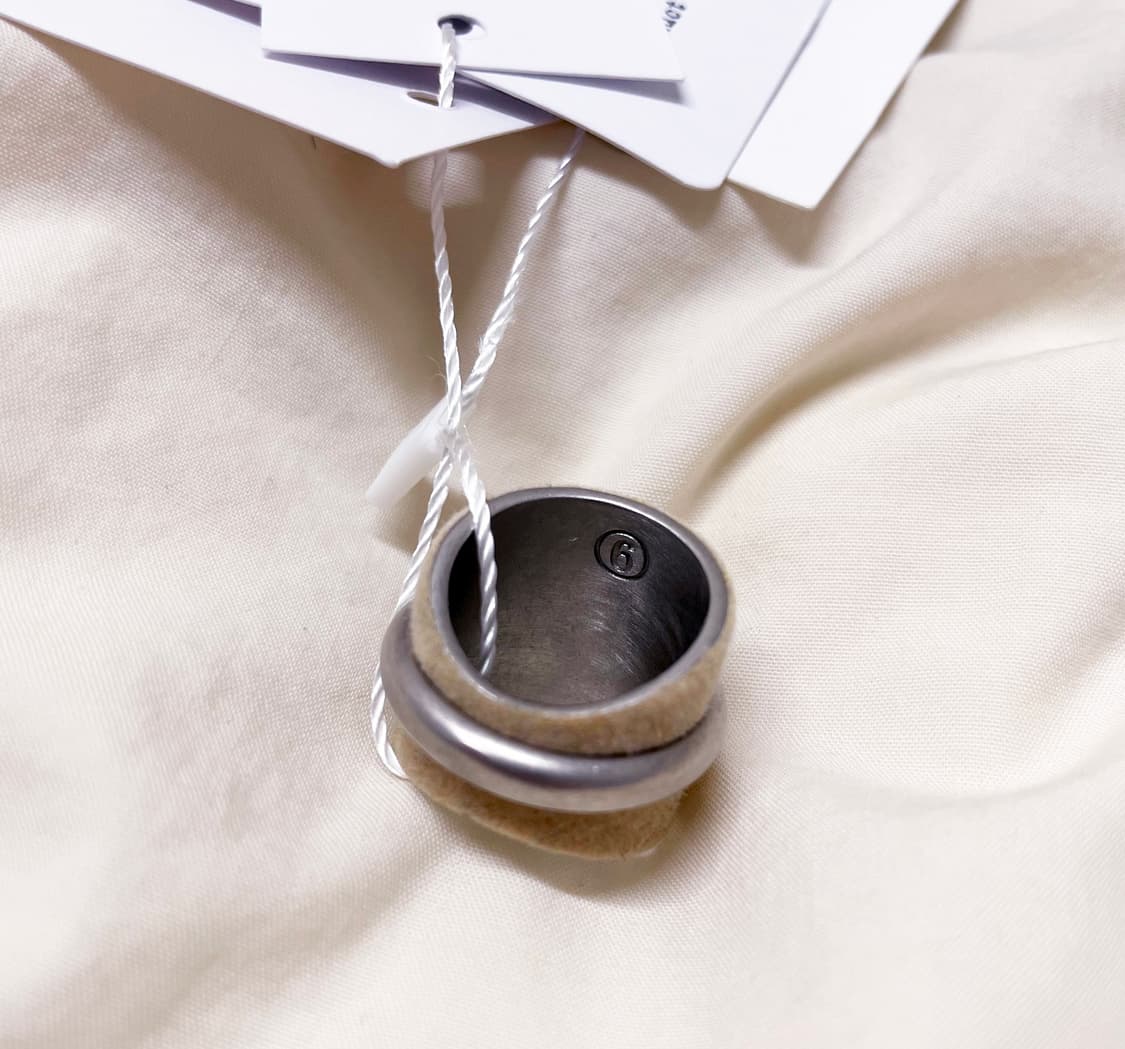 마르지엘라 MM6 Bandage 레이어드 실버 링 상품이미지5