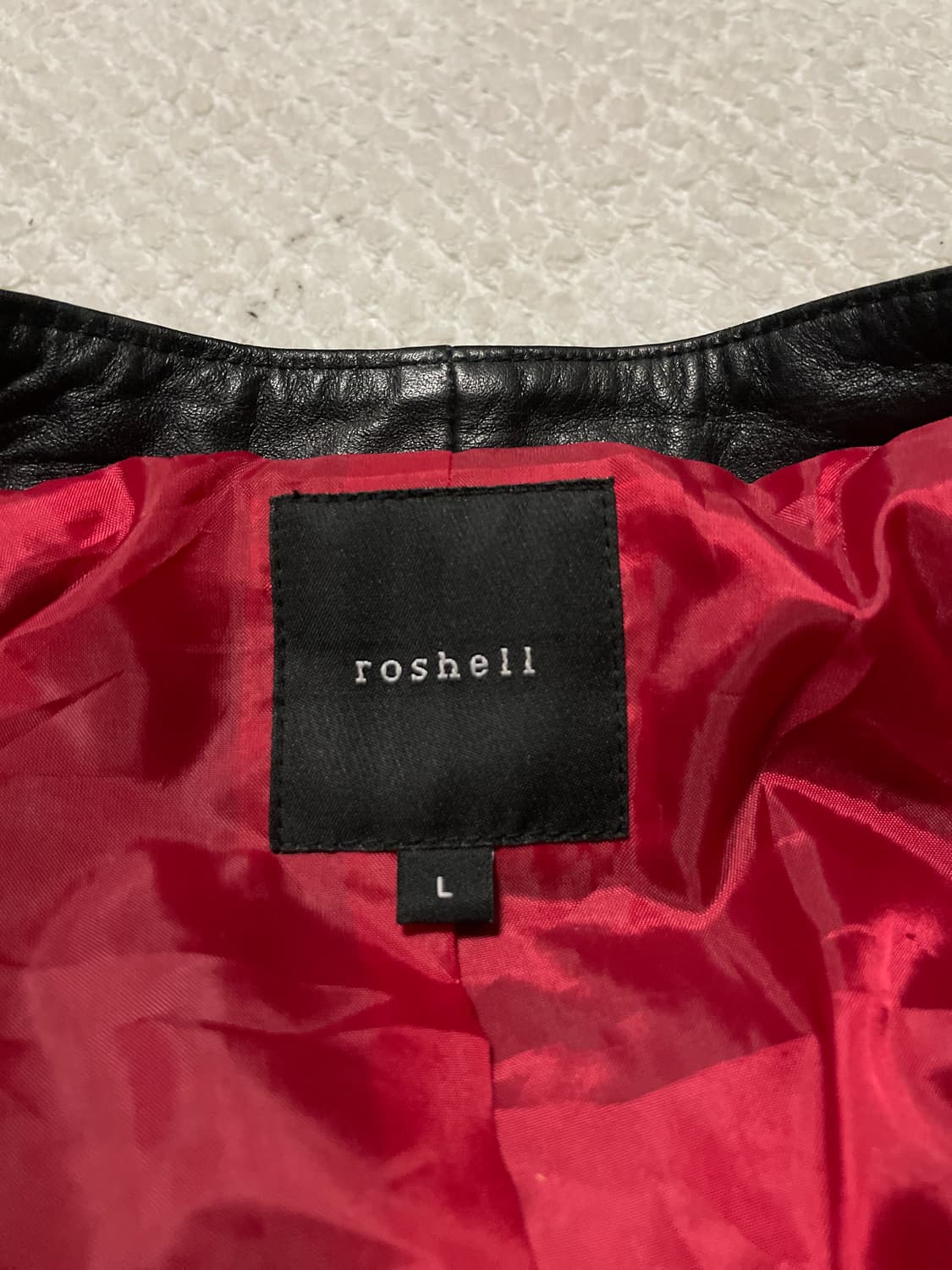 ROSHELL 로쉘 웨스턴 무드 소가죽 바이커 레더 자켓 상품이미지5