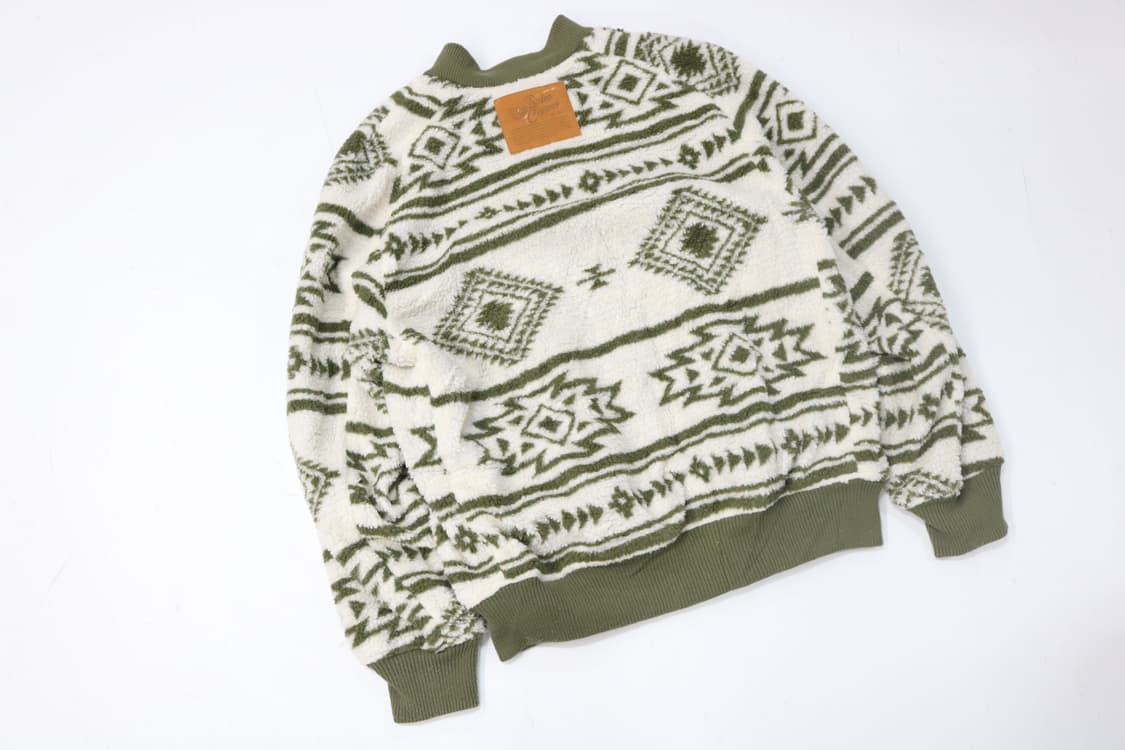 로데오크라운즈 노르딕 패턴 리버시블 보아 후리스 항공점퍼 상품이미지7