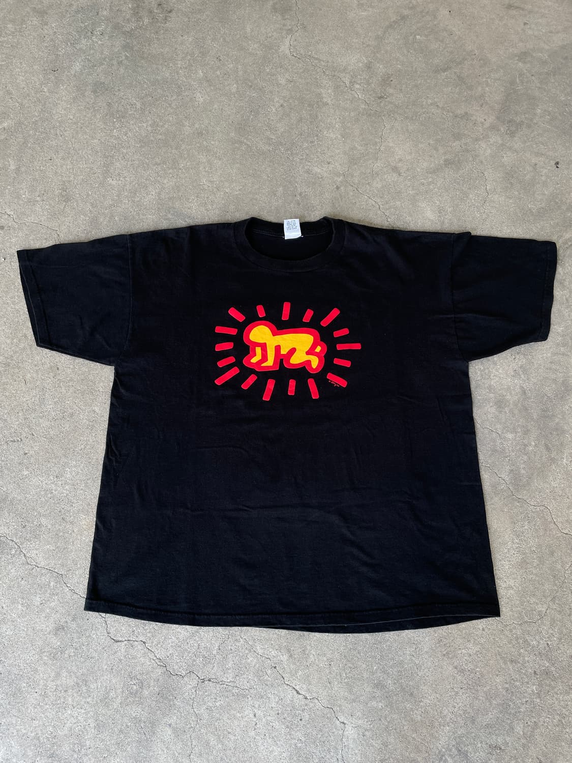 Rare)90-00s Keith Haring Art T(USA Made) 상품이미지3