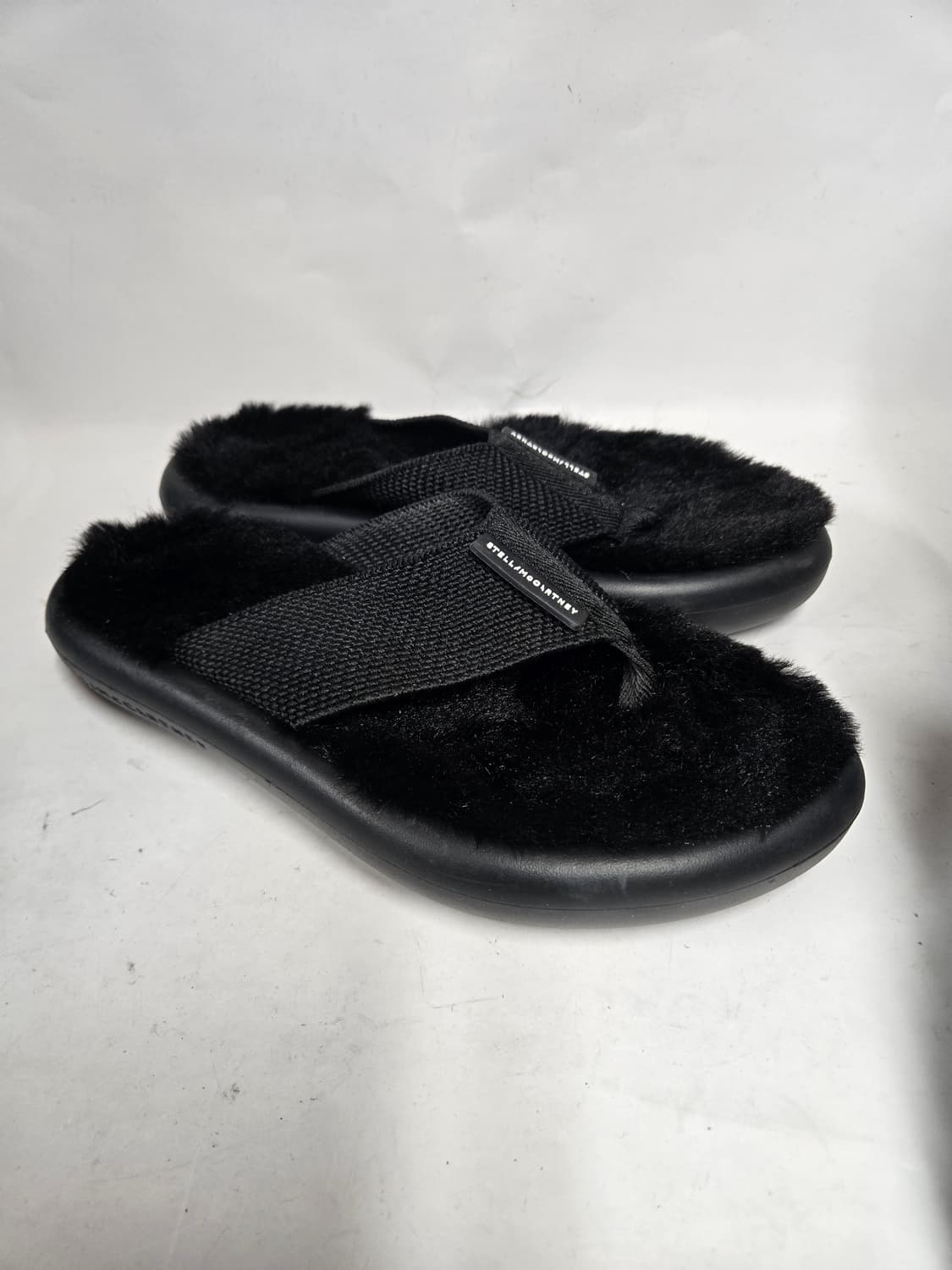 스텔라 매카트니 블랙 퍼 플립플랍 36 상품이미지1