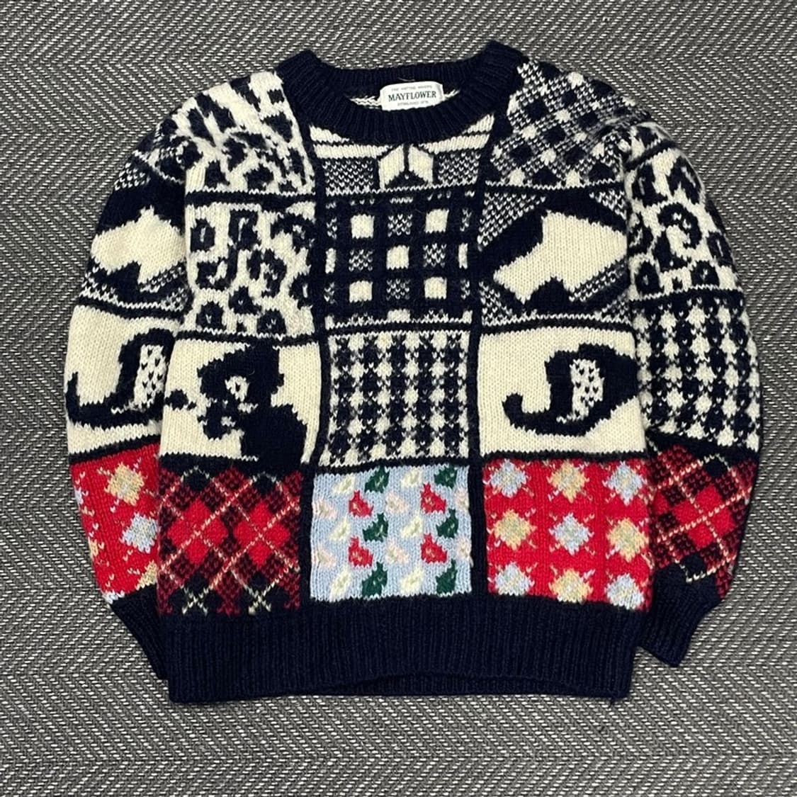 모리걸 뜨개 핸드 울 니트 v0211  상품이미지1