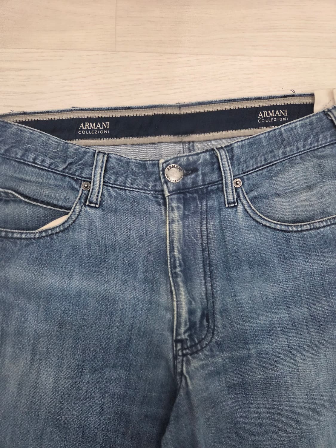 아르마니 꼴레지오니 이글 로고 데님 상품이미지4