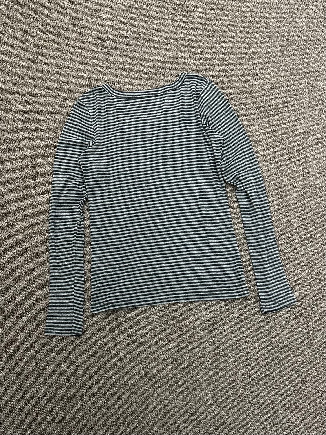 M)Japanese vintage 여성 스트라이프 롱슬리브 상품이미지3