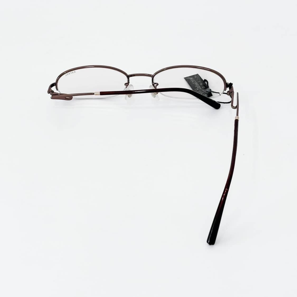 EXFEEL 브라운 반무테 데드스탁 빈티지안경 상품이미지3