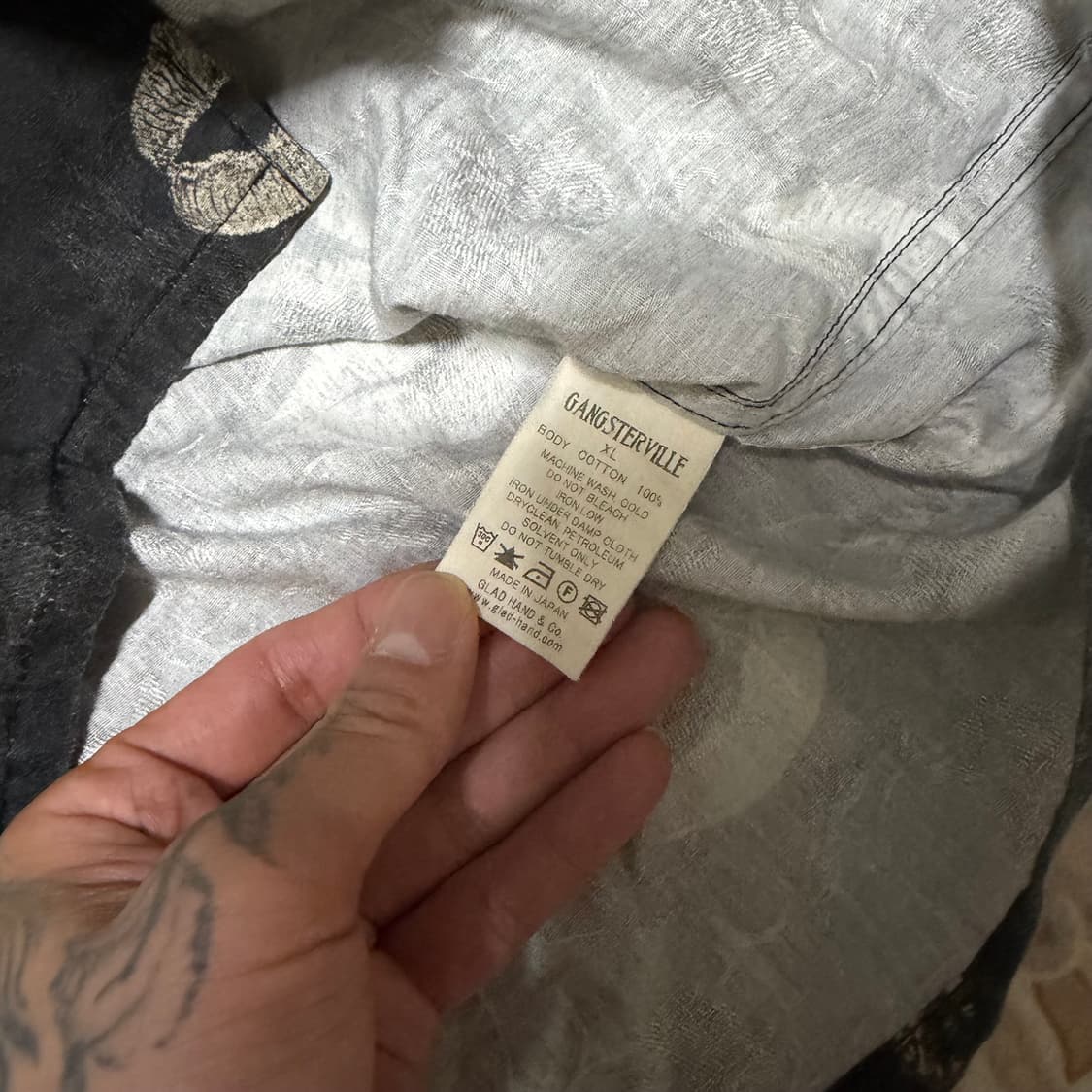 갱스터빌 립프린팅 반팔셔츠 상품이미지3