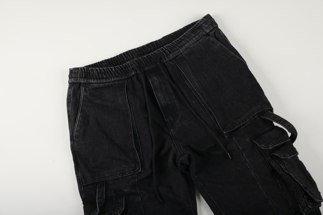 [48] 준지 19FW 흑청 멀티카고 조거팬츠 상품이미지2