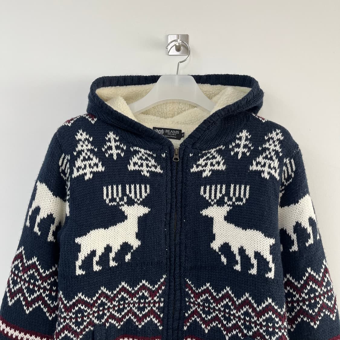 빔즈 하트 BEAMS HEART 노르딕 양털안감 후드집업 상품이미지4