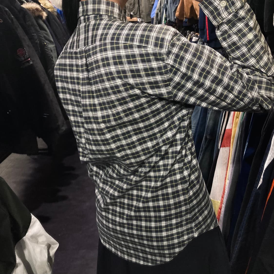 [IM] 폴로 랄프로렌 타탄 체크 블랙 옥스퍼드 셔츠 상품이미지7