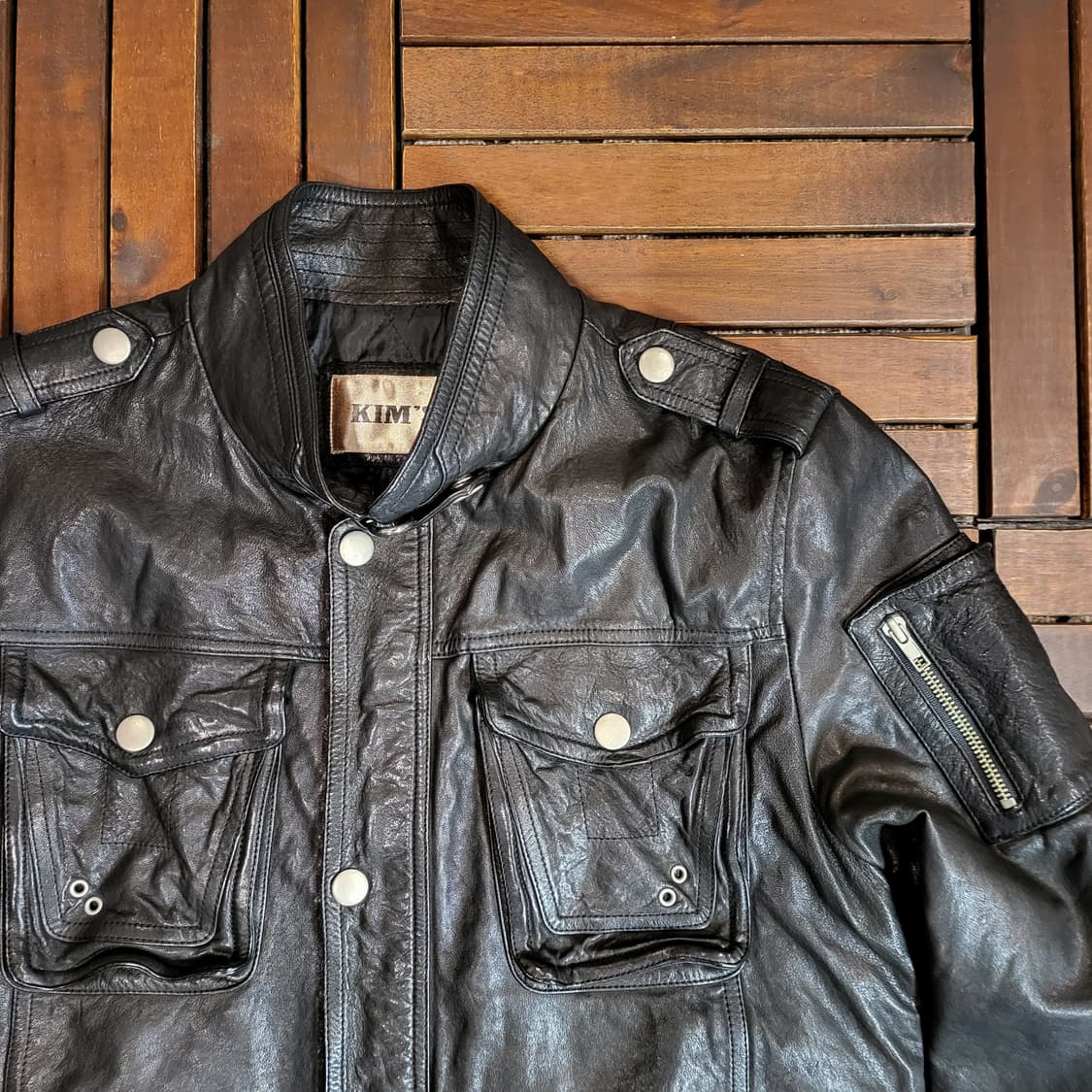 KIM'S 레더 자켓 (OS) 상품이미지3