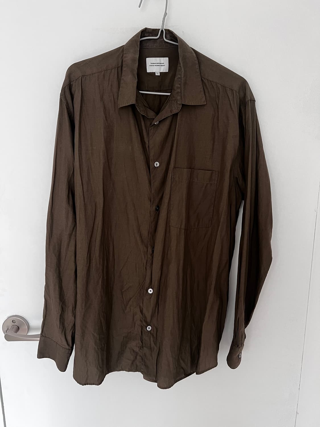 twobuildershouse brown lyocell shirts 상품이미지1