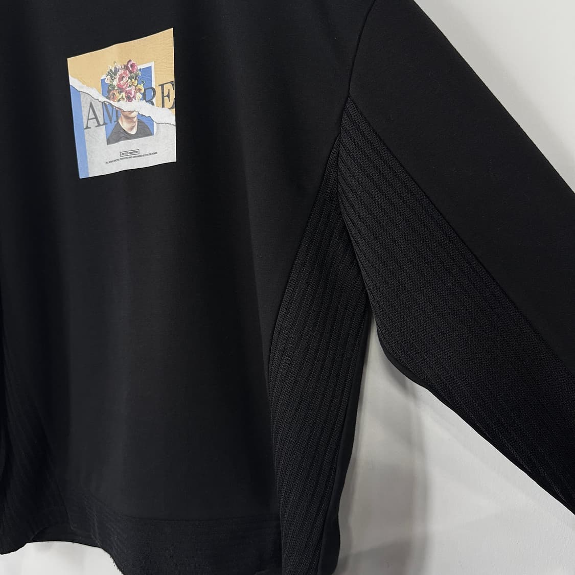 시스템옴므 사이드 니팅 프린트 맨투맨 XL 상품이미지3