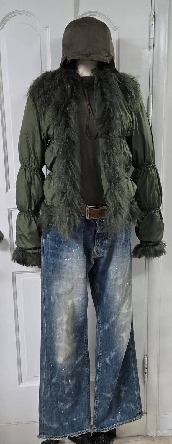 빈티지 이태리 메이드 다운퍼자켓 상품이미지1