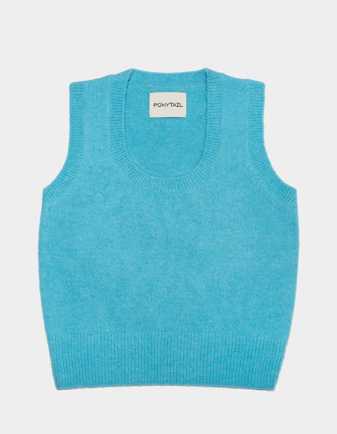 포니테일 크레용 니트베스트 블루 상품이미지1