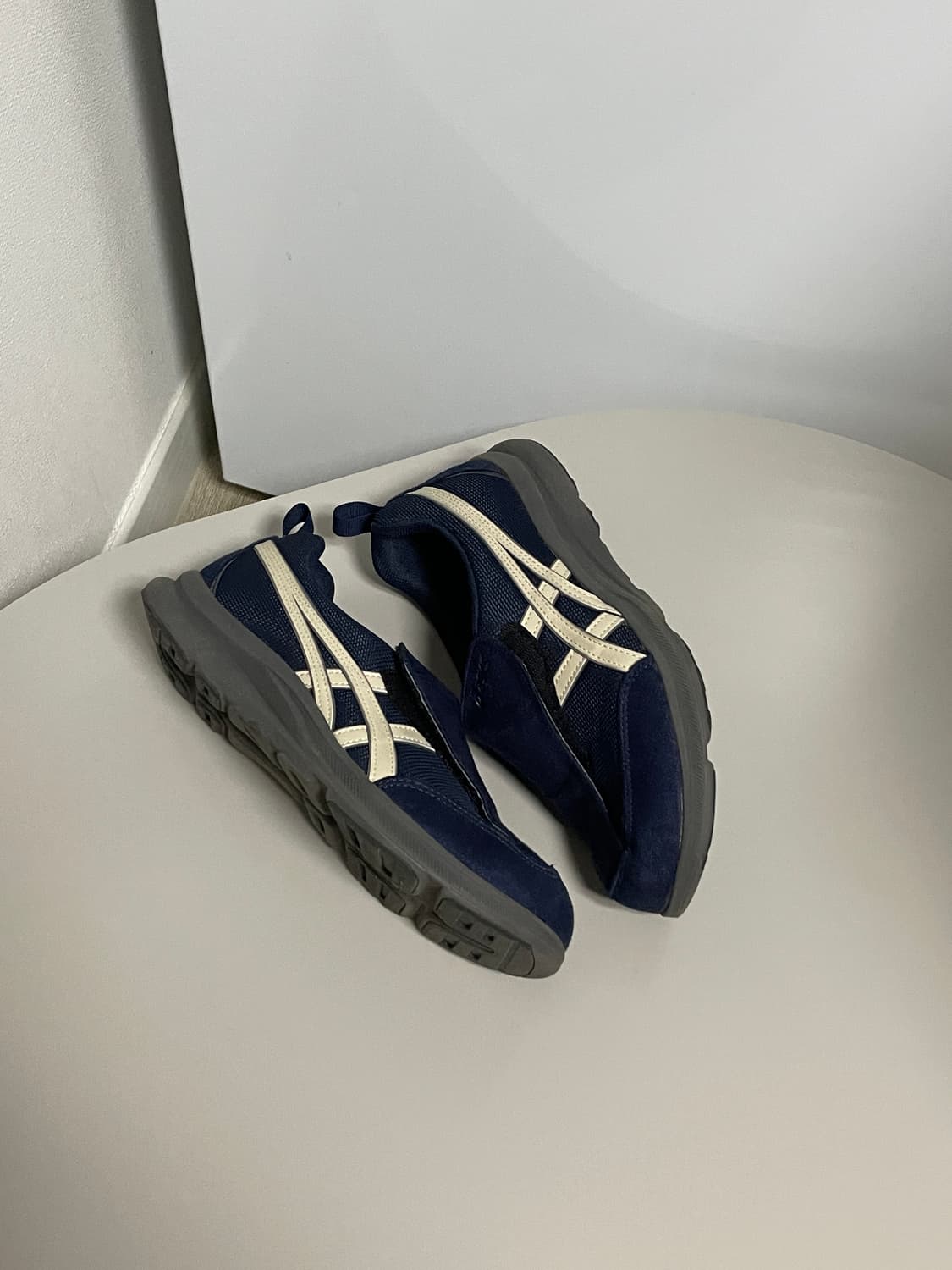 박스포함 아식스 라이프워커 3E 네이비 260 상품이미지3