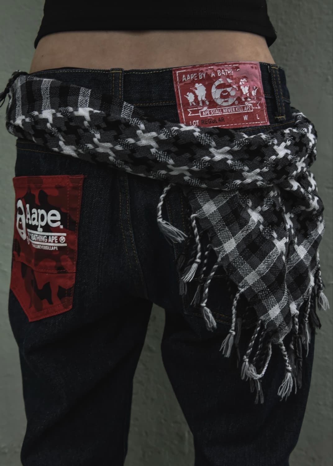 Aape Dark Bule Denim Pants 상품이미지3