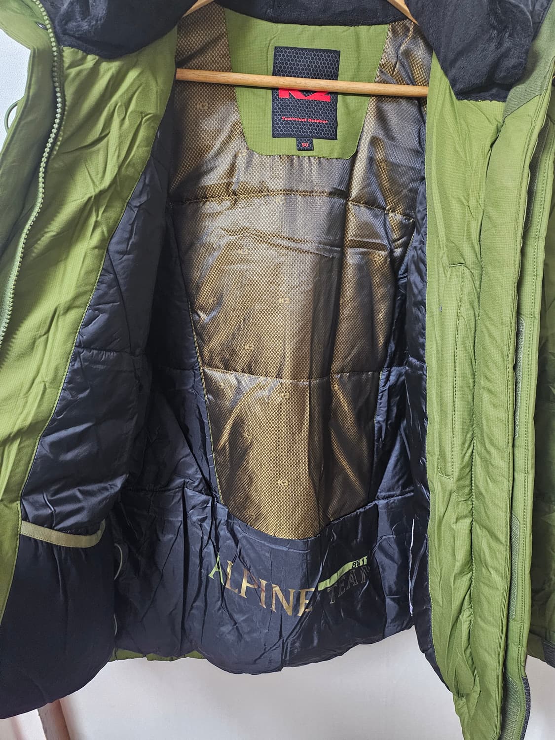 K2 코볼트 대장패딩 90(95)사이즈 올리브 그린 상품이미지6