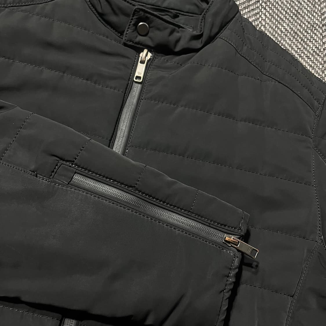 ZARA 자라 퀄팅 집업 라이더 패딩 자켓 상품이미지4