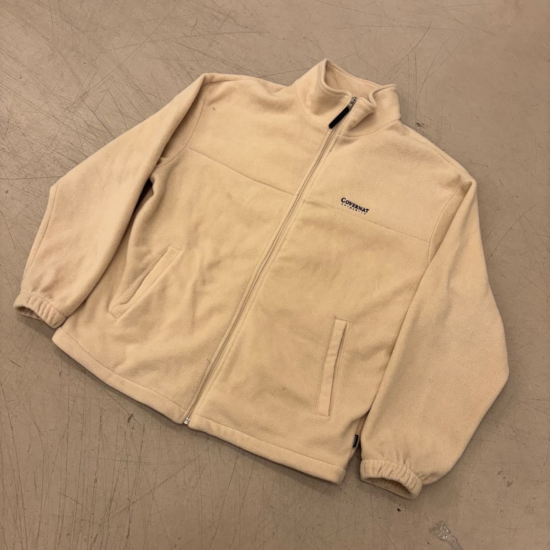 커버낫 아이보리 후리스 집업 상품이미지1