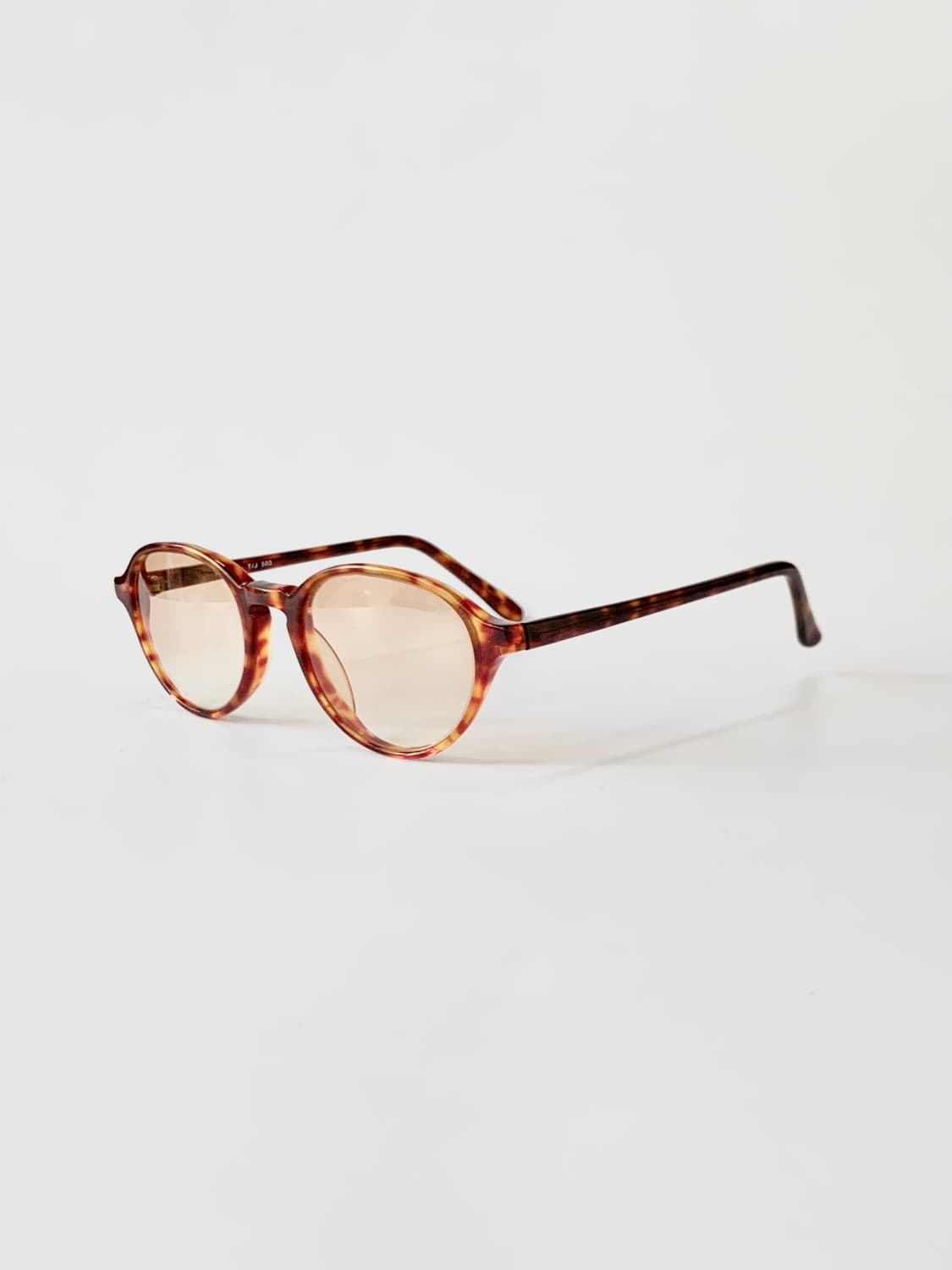 [픽키-653] 호피 라운드 아세테이트 선글라스 브라운 틴트  상품이미지2