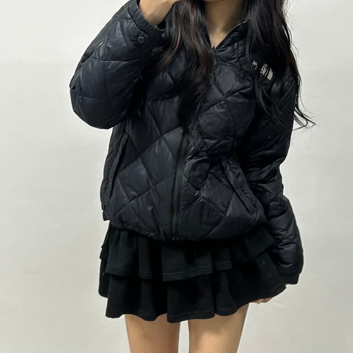노스페이스 600필 블랙 구스다운 자켓 경량 패딩(90) 상품이미지1