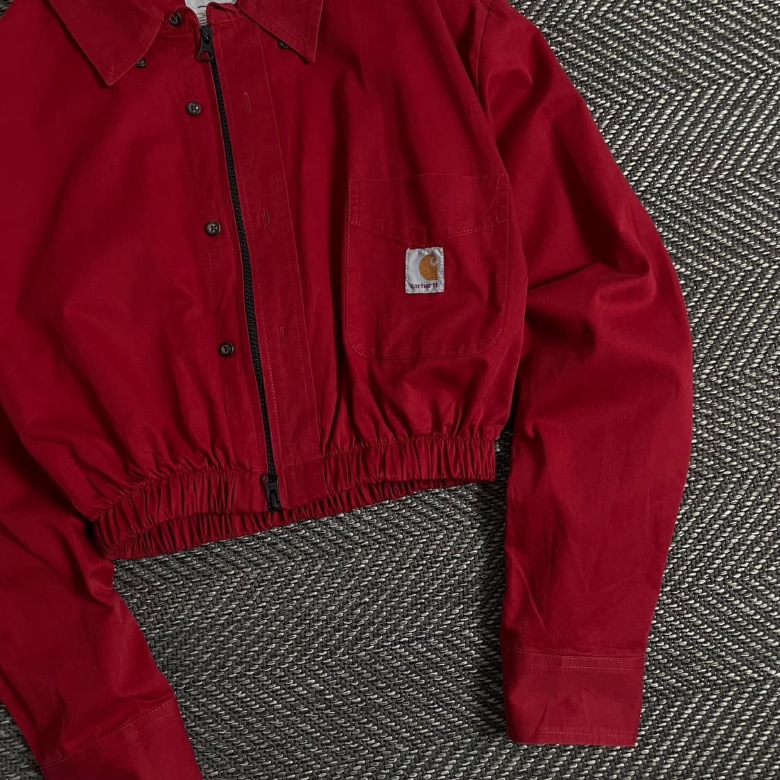 칼하트 크롭 리메이크 투웨이 셔츠 자켓 o 2879 상품이미지2