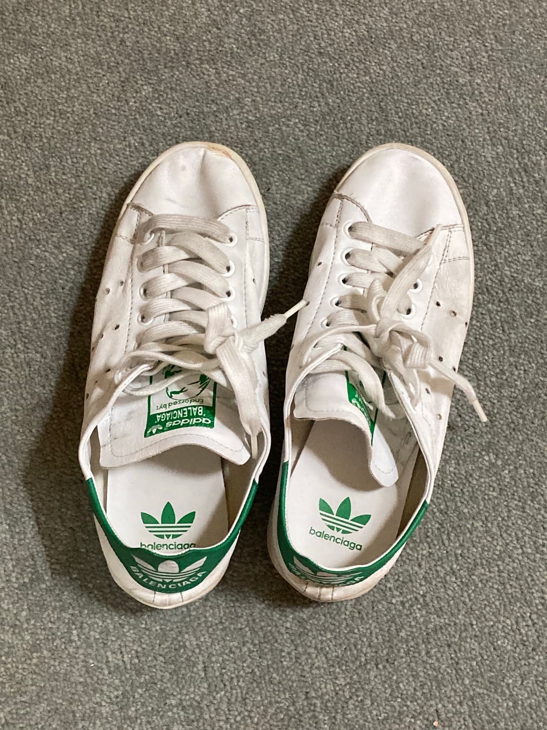 발렌시아가x아디다스 스탠 스미스 코어 화이트 그린 상품이미지1