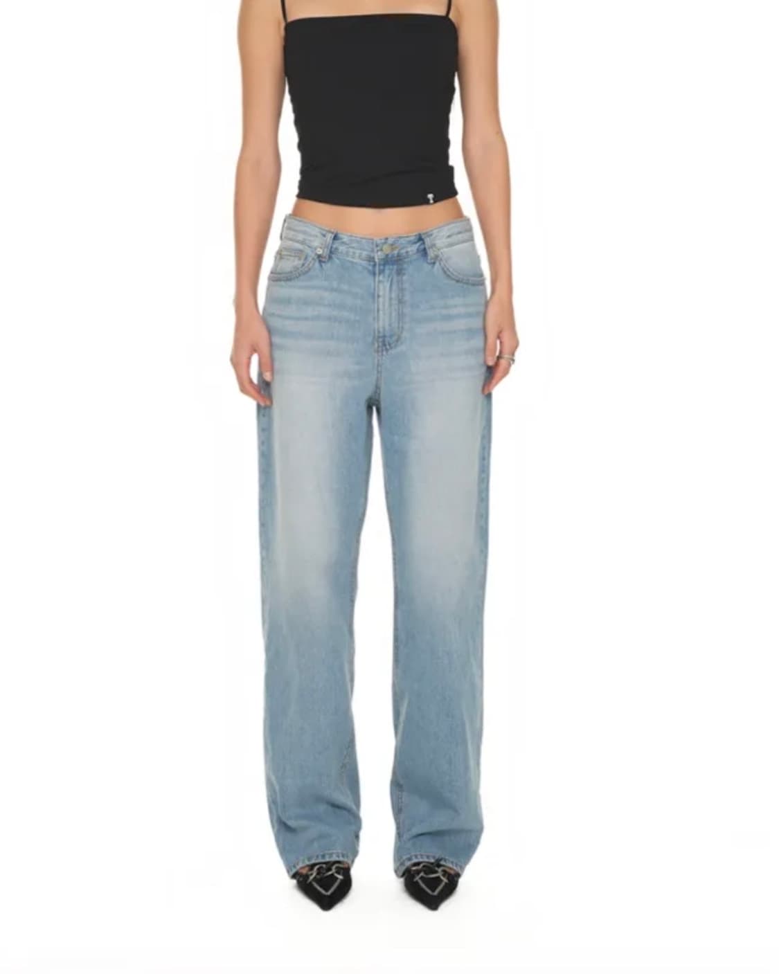 투머치택스 로우라이즈 루즈핏 진 상품이미지6