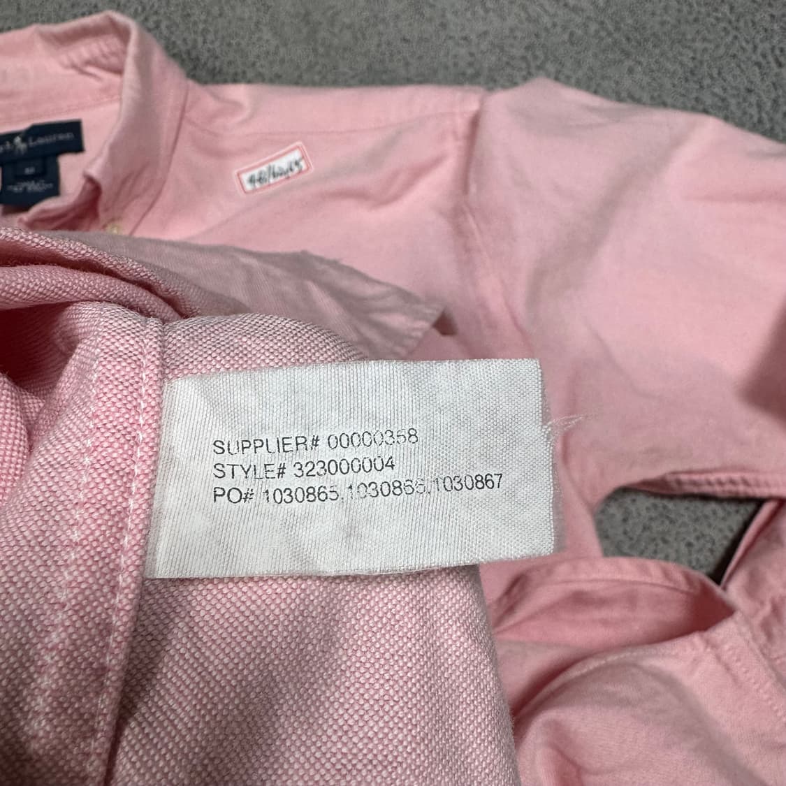  (바배) 폴로 랄프로렌 키즈 핑크 옥스포드 셔츠 상품이미지4