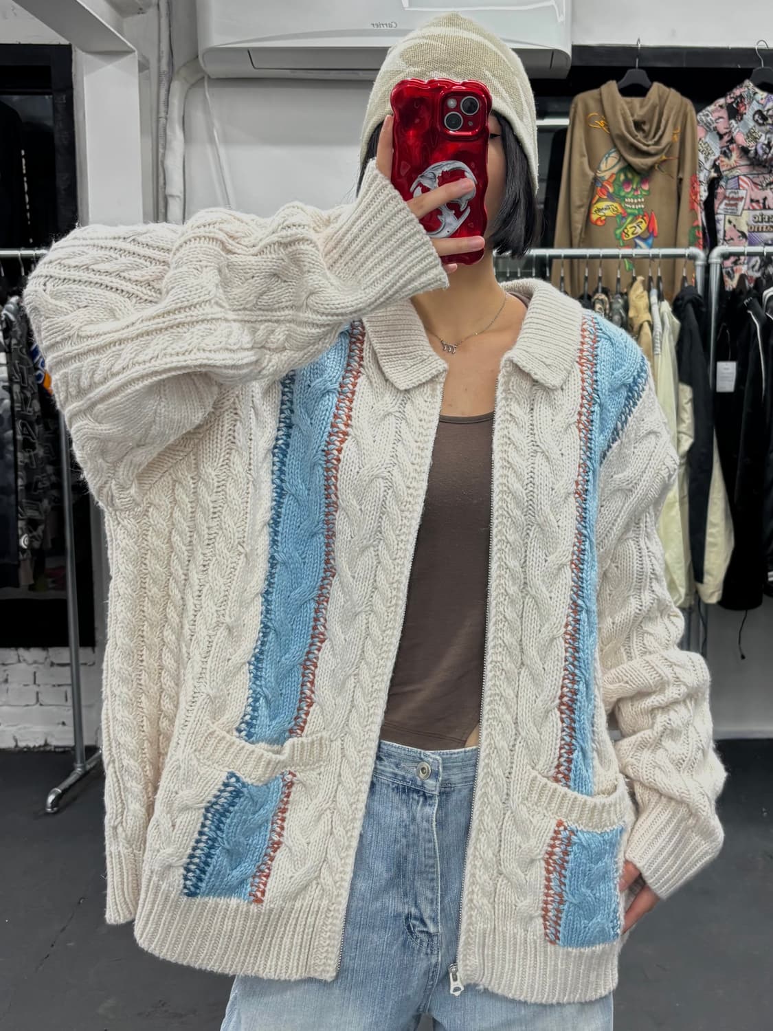 오베이 에즈라 집업 가디건 상품이미지1