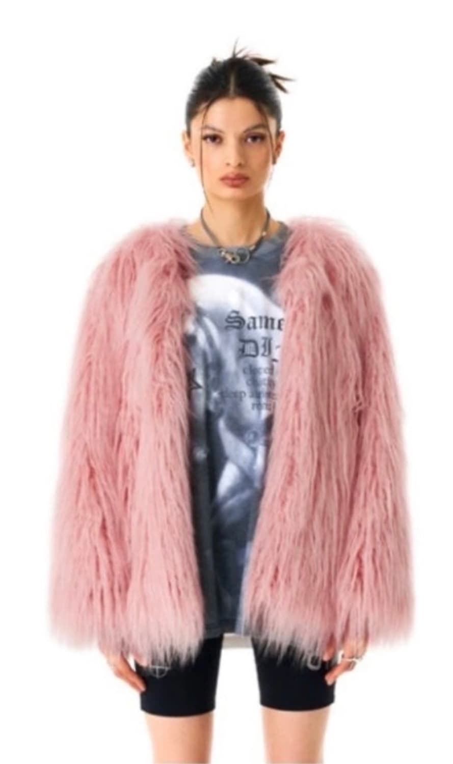 배디 핑크 퍼자켓 상품이미지1