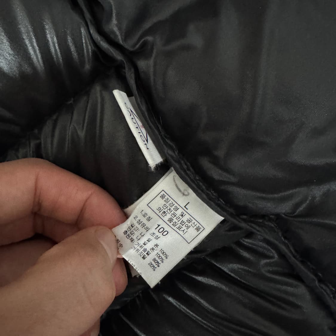 노스페이스 700 경량패딩 블랙 100사이즈 상품이미지3