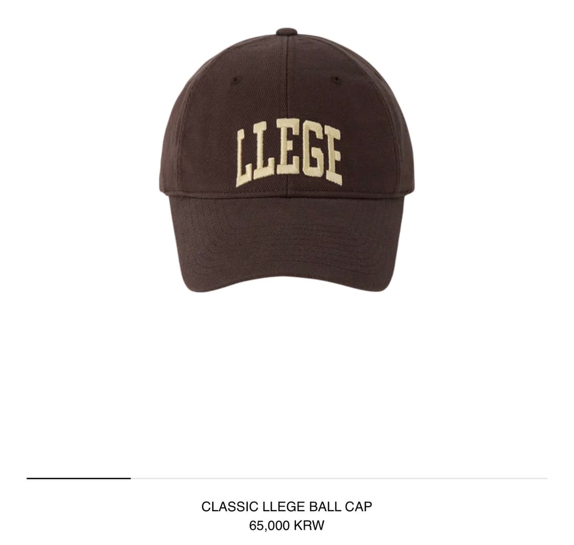 LLEGE 리지 / 클래식 리지 볼캡 (브라운) / os 상품이미지1