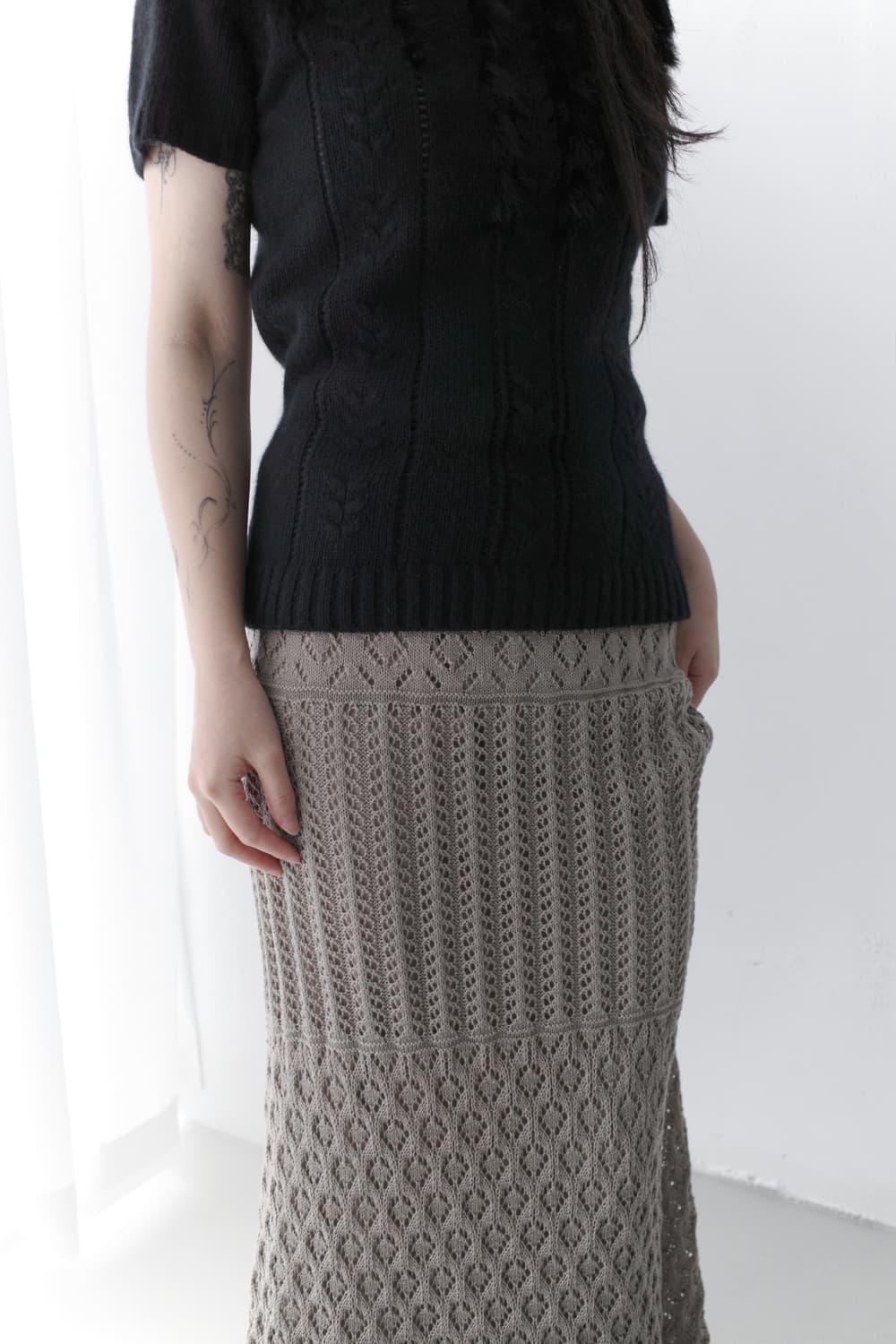 crochet knit skirt 상품이미지6