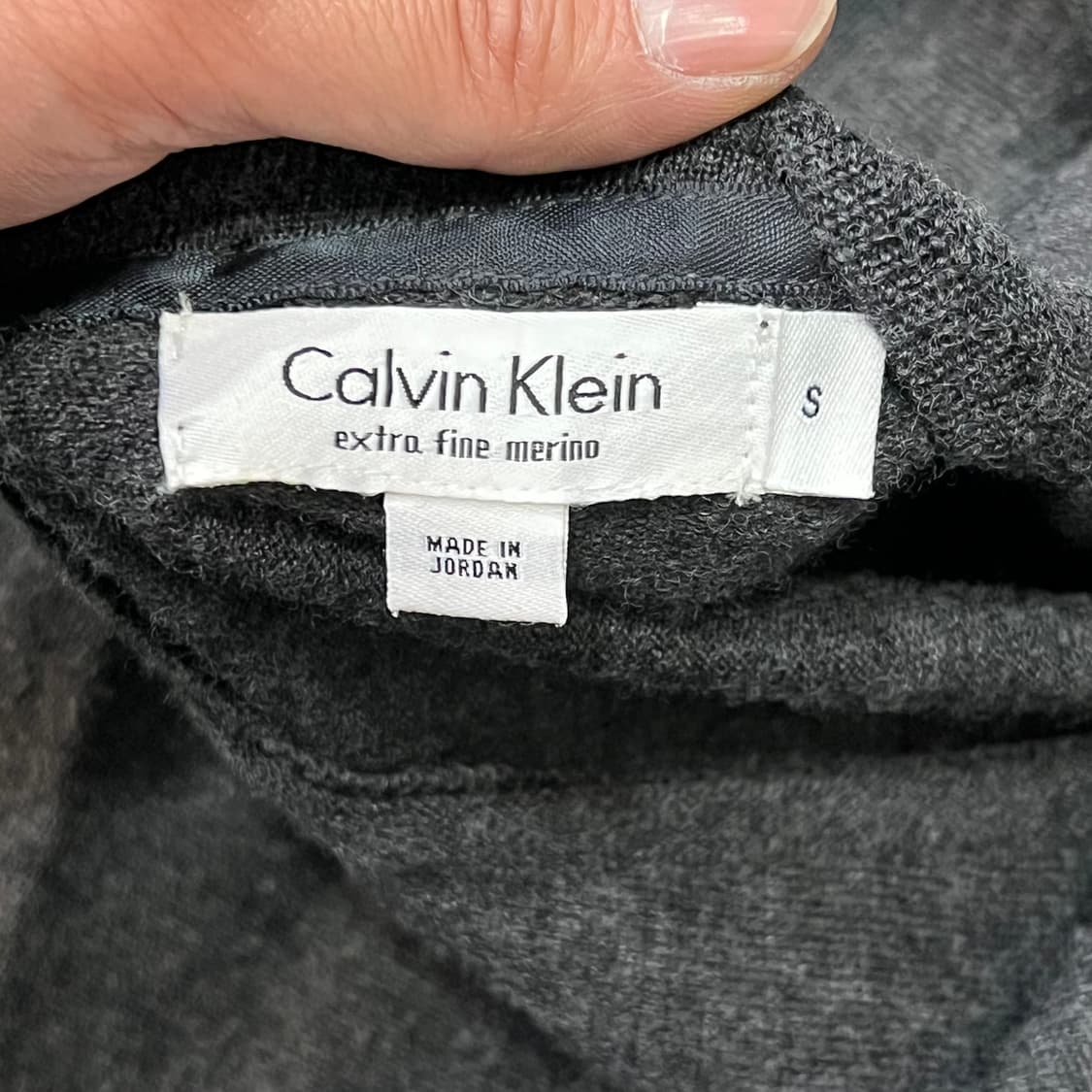  캘빈 클라인 브이넥 울 니트 y15185 상품이미지5